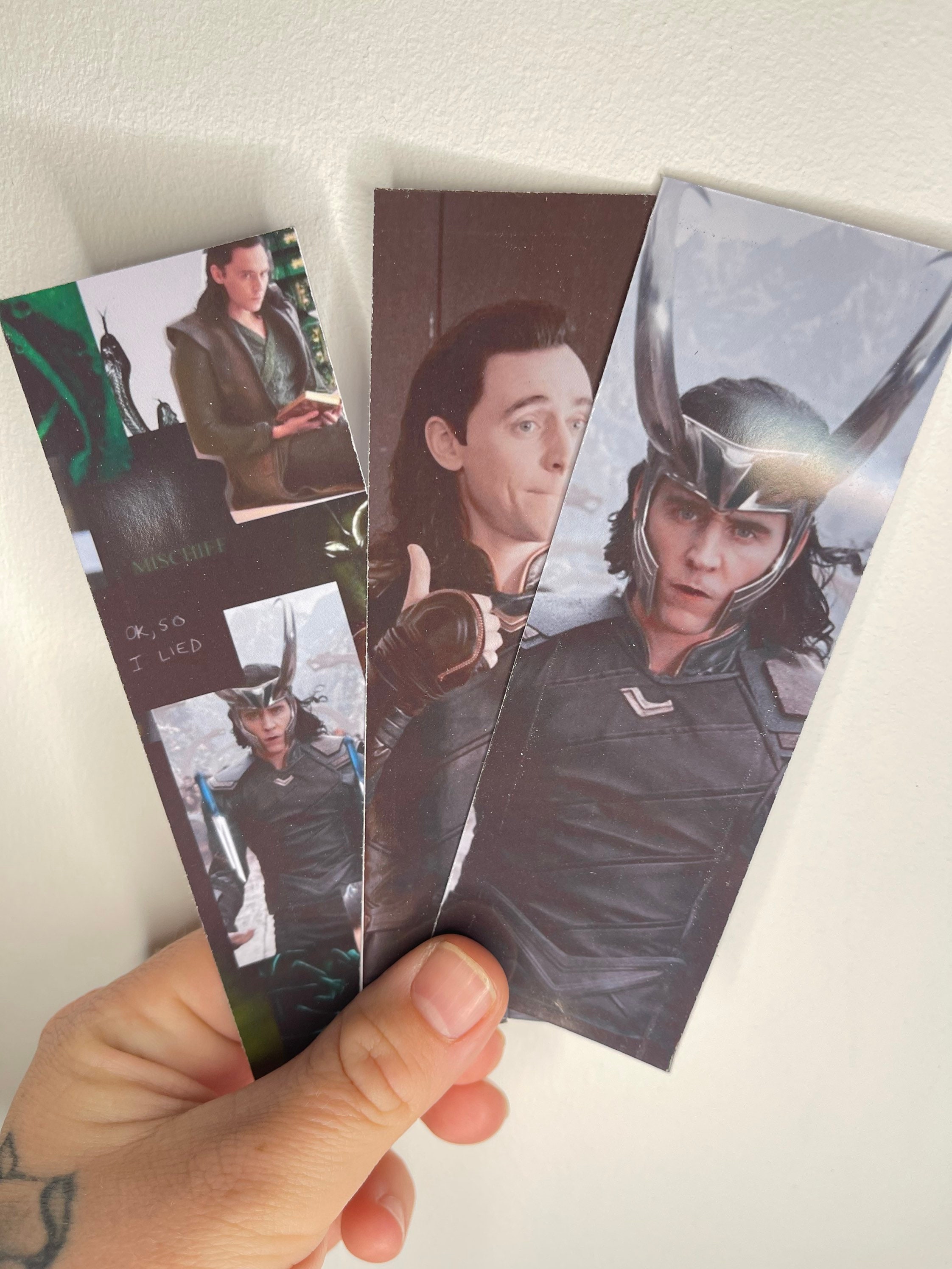 Marvel Loki Bookmark Trio Loki Merch Loki Gift Tom | Etsy UK