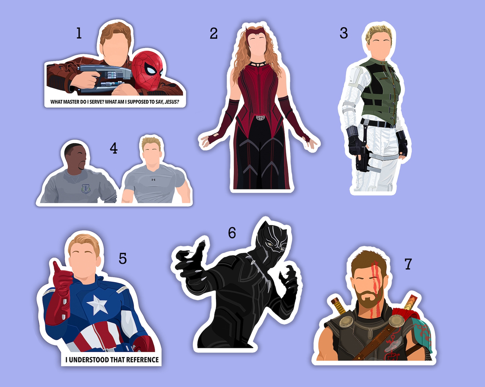 Marvel Sticker Pack Choose Your Own Sticker Marvel Stickers Etsy
