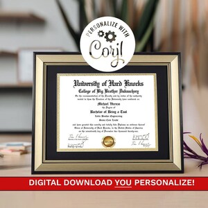 Digital Novelty Certificate - Custom and Personalized - Novelty, Certificate, Award,  Funny Certificate, Business Award, Completion