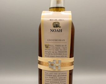 Whiskey Bottle Custom Label - Basil Hayden's