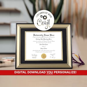 Digital Novelty Certificate - Custom and Personalized - Novelty, Certificate, Award,  Funny Certificate, Business Award, Completion
