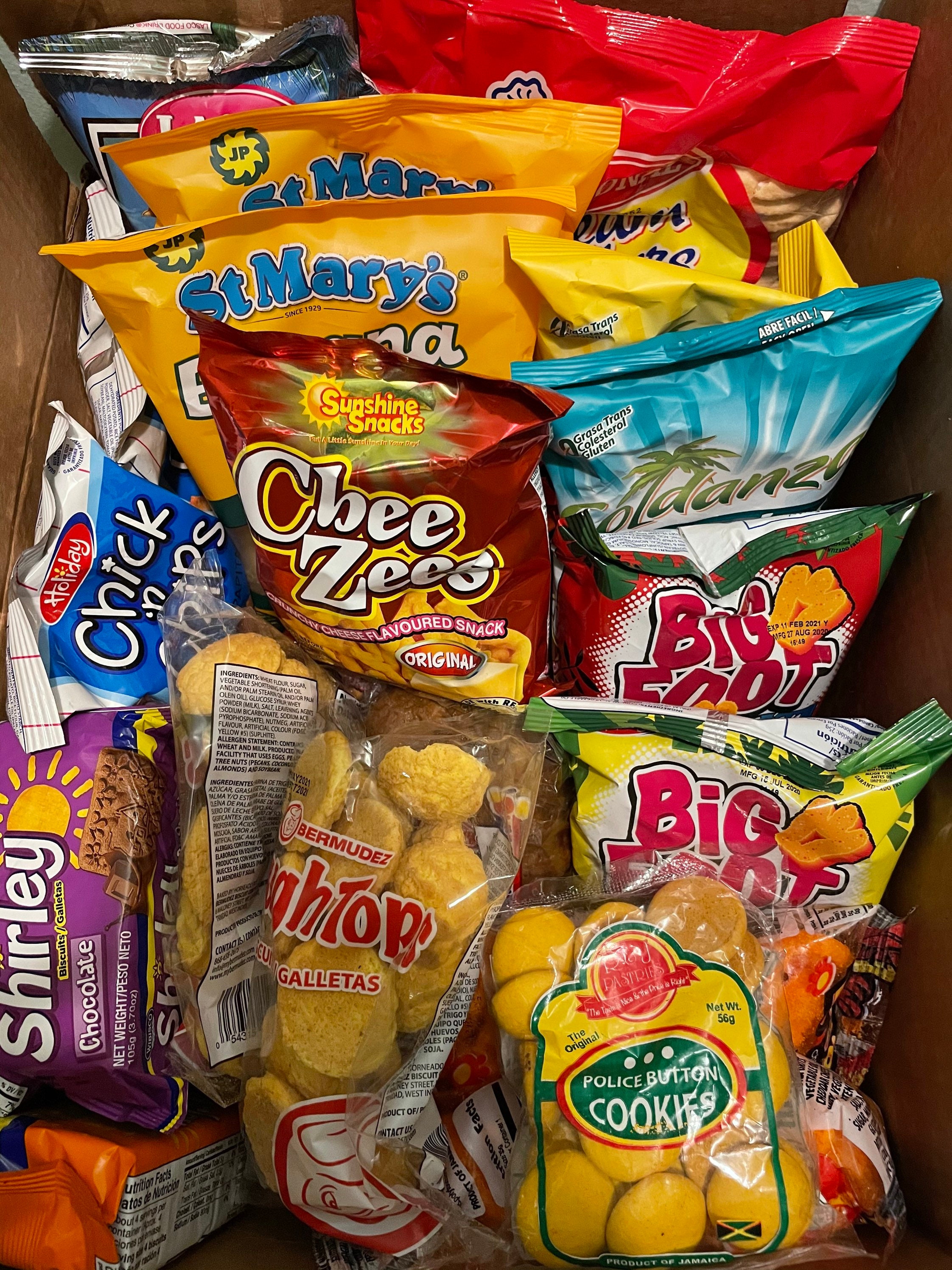 Jamaican Mega Snack box 24 snacks Etsy
