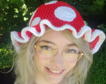 Crochet Mushroom Bucket Hat