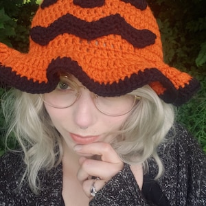 Crochet Pumpkin Bucket Hat