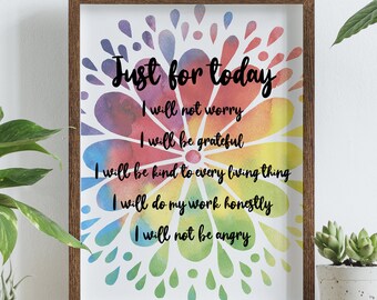pix Reiki Quotes Just For Today reiki quotes etsy