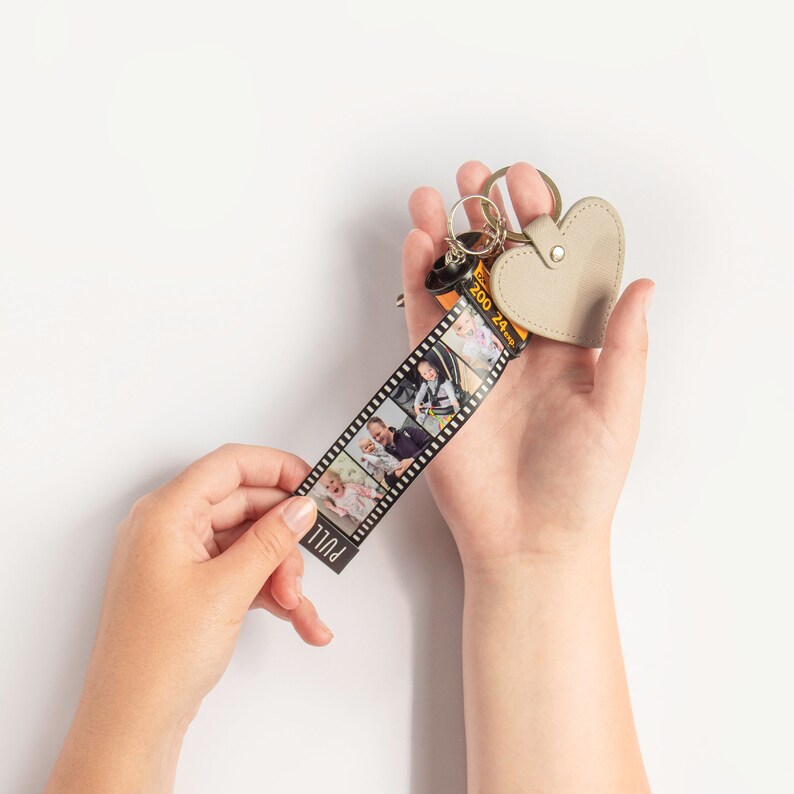 Film Reel Gift Film Roll Keychain Personalised Picture Etsy UK