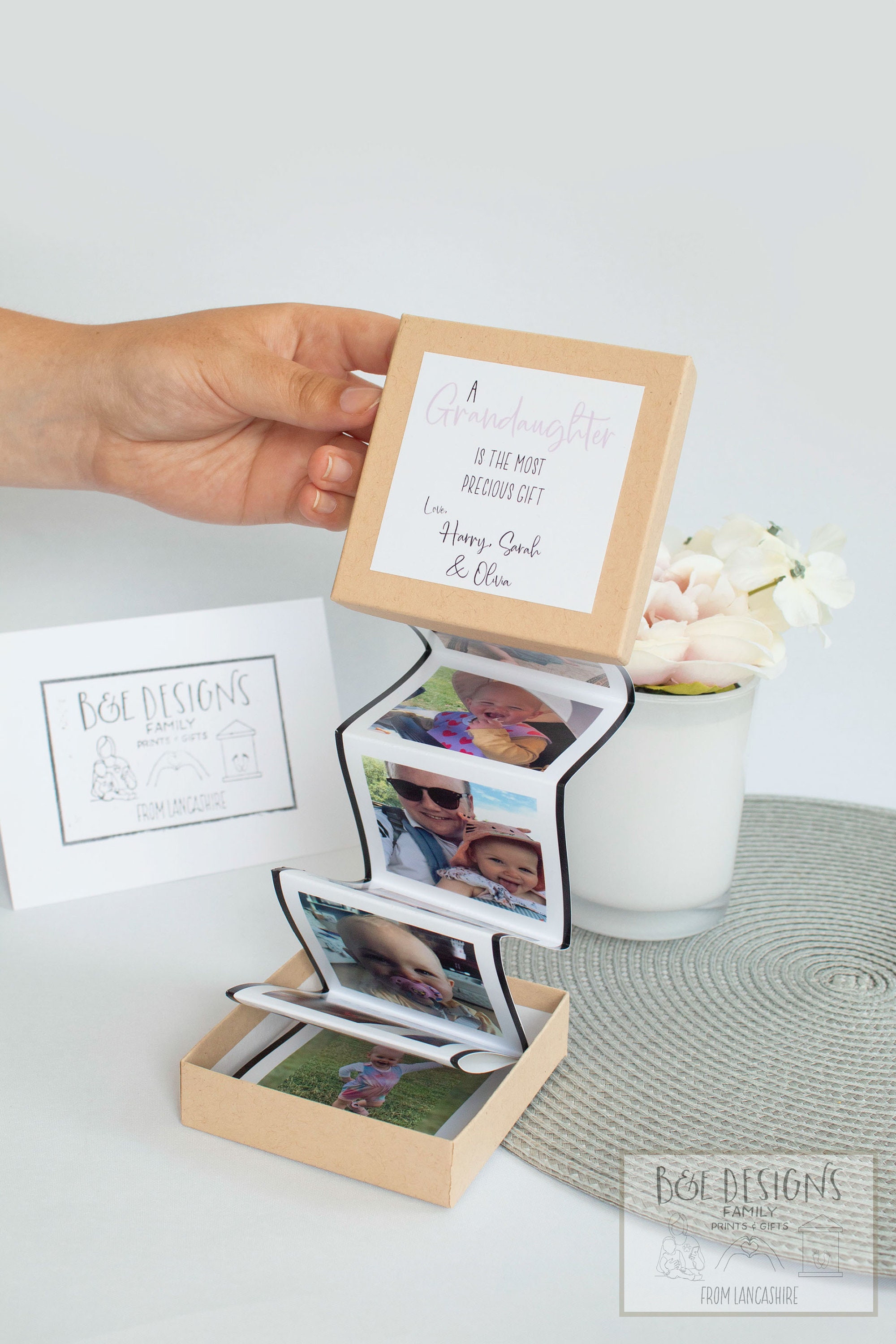 Photo Box Personalised Photo Album Pop Out Photo Box Gift Etsy