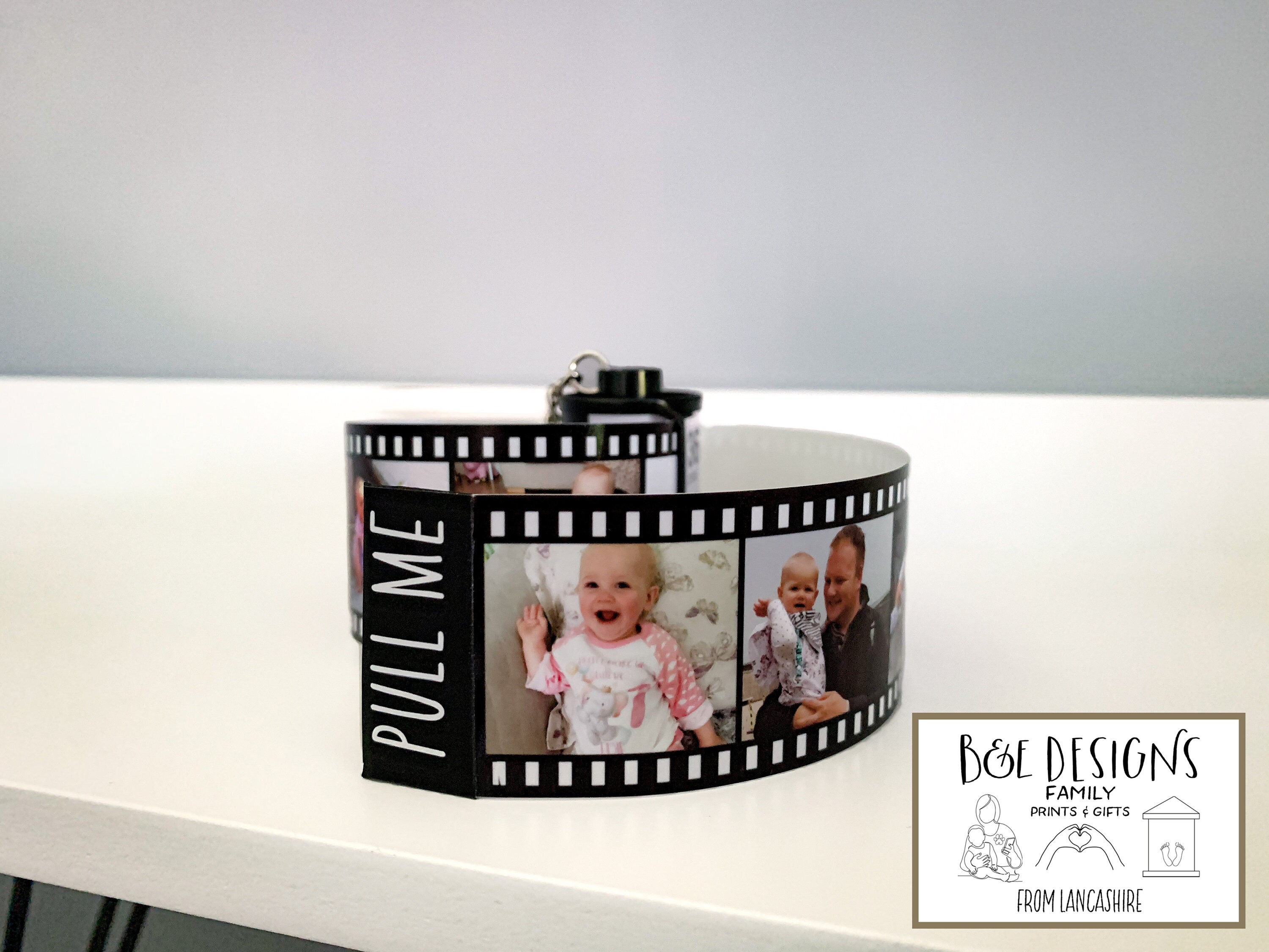 Film Reel Gift Film Roll Keychain Personalised Picture Etsy