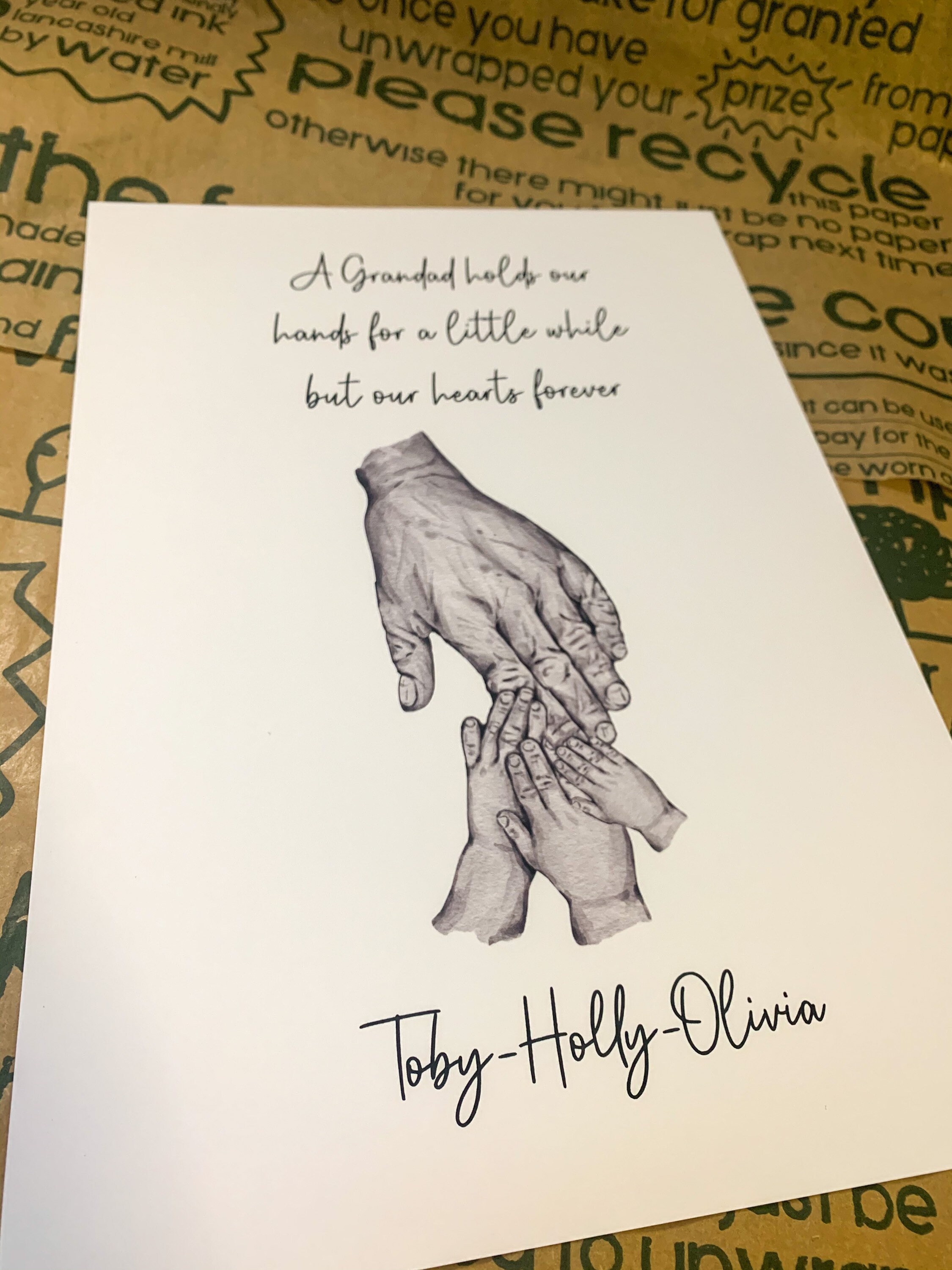 Grandad Print Grandad Gift Fathers Day Gift Gifts for Him - Etsy UK