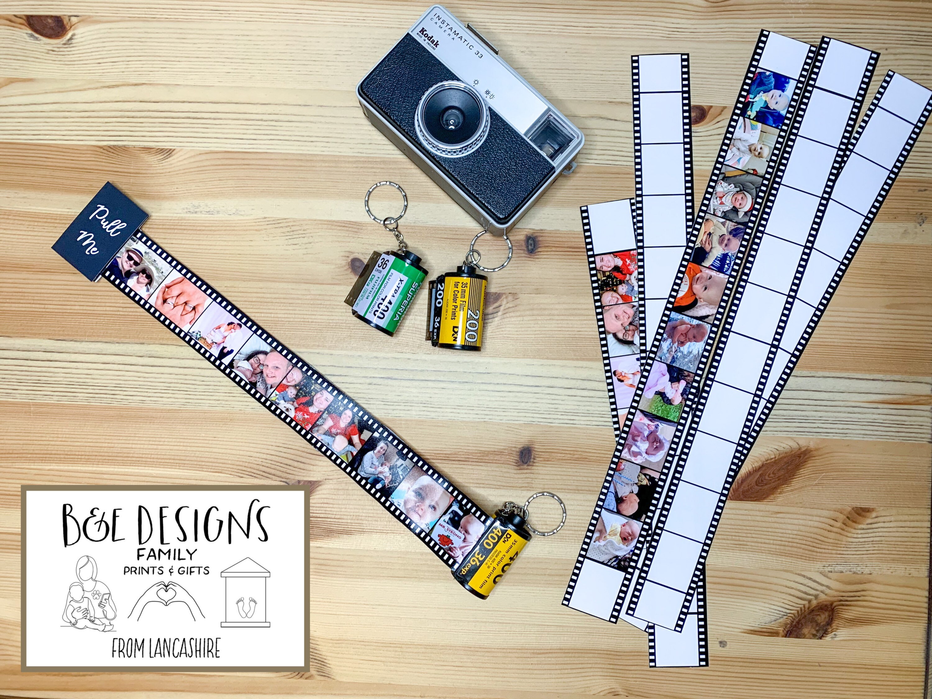 Film Reel Gift Upcycled 35mm Film Roll KeyringPersonalised Etsy