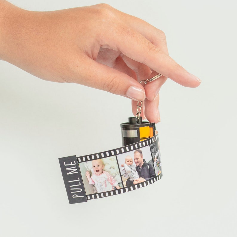 Film Reel Gift Film Roll Keychain Personalised Picture Etsy UK
