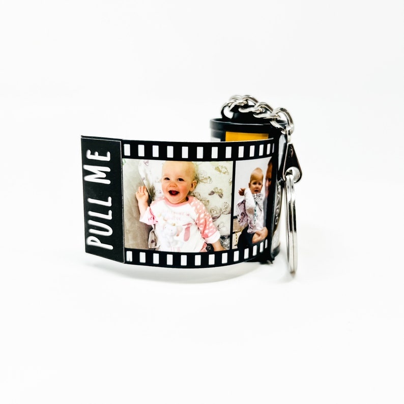 Film Reel Gift Film Roll Keychain Personalised Picture Etsy UK