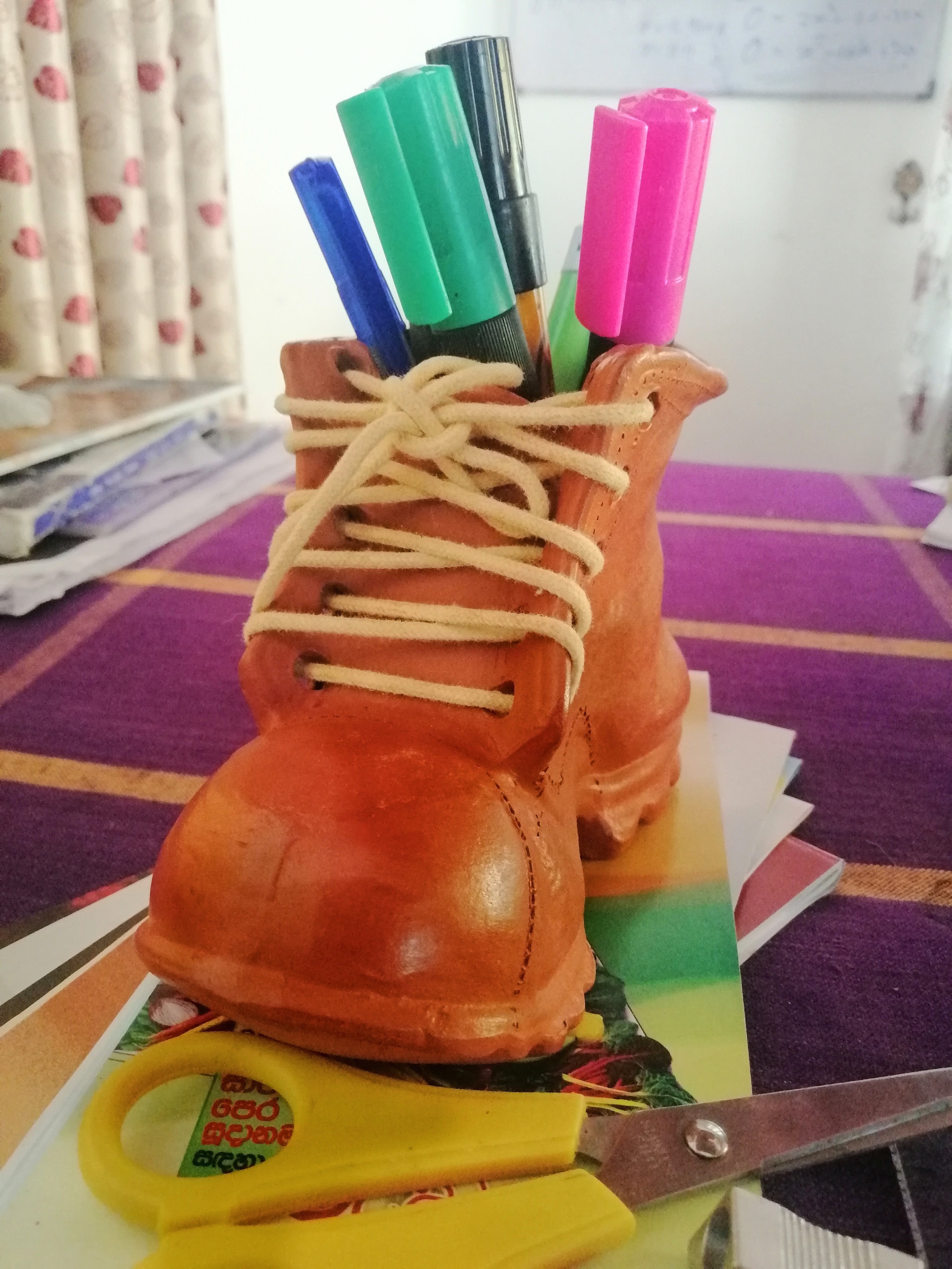 Terracotta Clay Pencil Holder 4 inches Pen Holder Pencil Pot Etsy