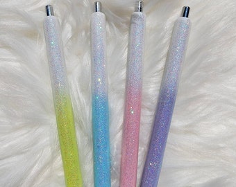 Glitter Ombre Pens. Custom Glitter Pens. Epoxy Resin Pens.