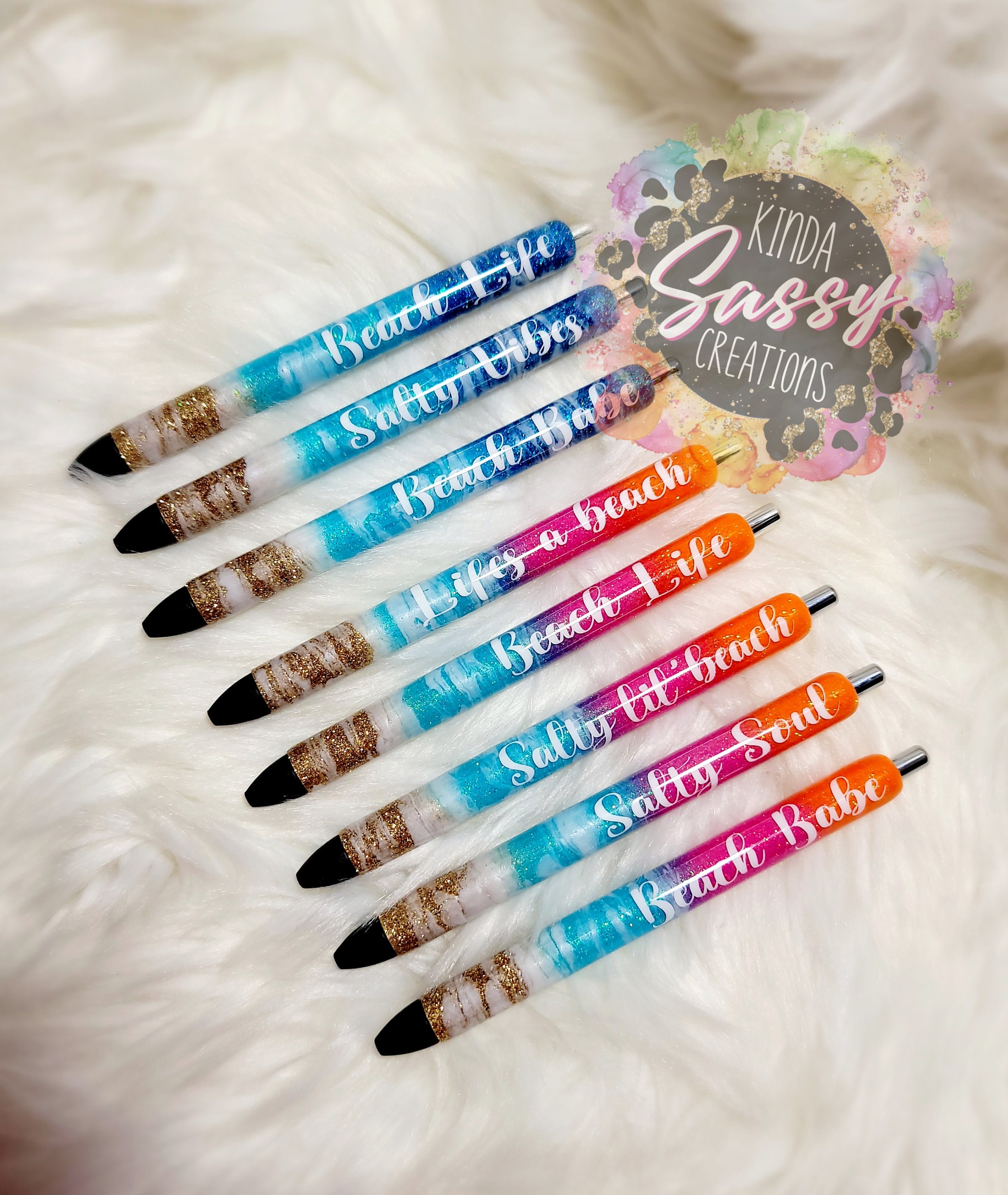 Glitter pens, funny saying pens, patriotic funny pens, gag gift