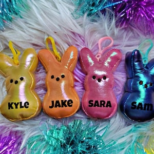 NOT Personalized Easter Peeps With Clip. Keychain Peeps. Backpack Clip. Limited Supply! 4 INCH