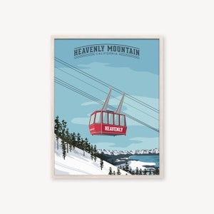 Heavenly Mountain Lake Tahoe California Poster