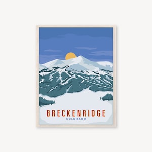 Breckenridge Colorado Ski Poster
