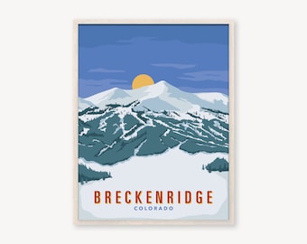 Breckenridge Colorado Ski Poster