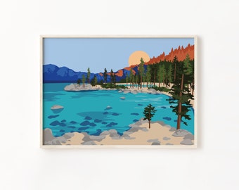 Lake Tahoe Sand Harbor Art Print