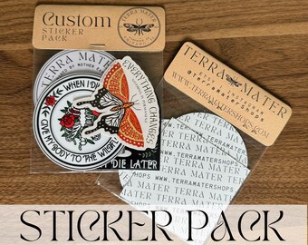 Custom Sticker Pack – 4-Piece Mix & Match Waterproof Vinyl Decals