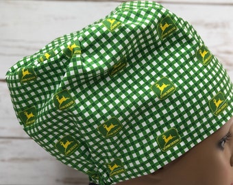 John Deere Fabrics Surgical Scrub Hat Skull Cap You Pick Medical Nurse Farming John Deere Fabrics Surgical Scrub Hat Skull Cap You Pick Medical Nurse Farming