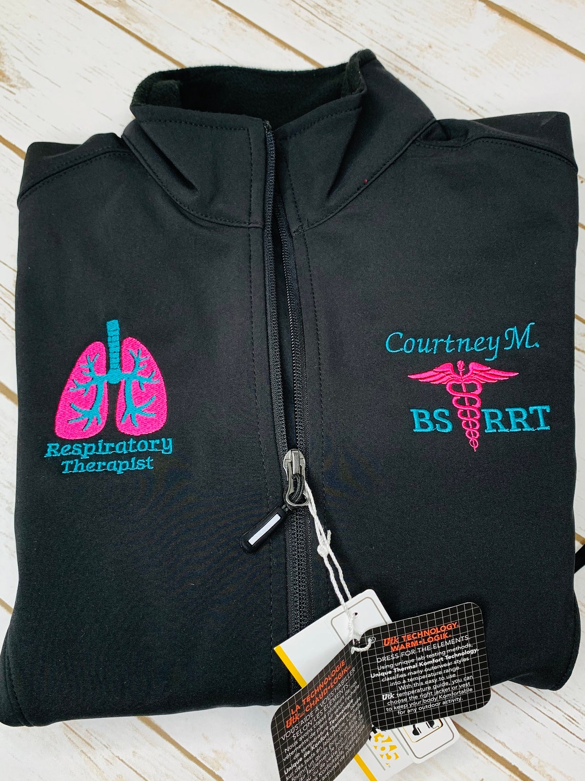 Respiratory Therapist Jacket Women's Embroidered Jacket Etsy