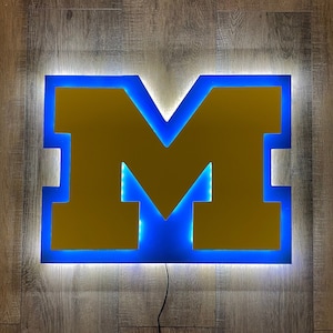 LED Michigan Sign. Bedroom, Man Cave, Arcade, Bar.