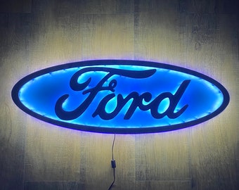 *Premium* FORD Logo Metal Sign Hand Finished Man Cave Wall Art car racing bike *Premium* FORD Logo Metal Sign Hand Finished Man Cave Wall Art car racing bike