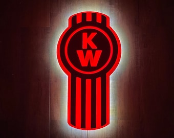LED Kenworth Sign. Bedroom, Man Cave, Arcade, Bar.