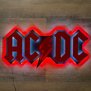 LED AC/DC Sign. Bedroom, Man Cave, Arcade, Bar. - Etsy