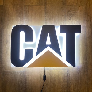 LED CAT/Caterpillar Sign. Bedroom, Man Cave, Arcade, Bar.