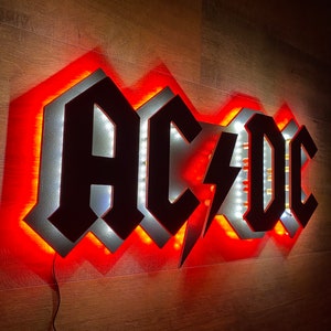 LED AC/DC Sign. Bedroom, Man Cave, Arcade, Bar. - Etsy