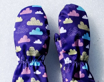Kleinkind- und Kinderhandschuhe, wasserdichte Handschuhe, hohe Manschette / langärmelige Handschuhe, PUL-Handschuhe, handgefertigte Handschuhe