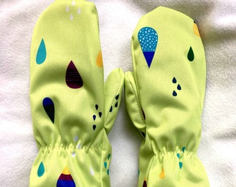 Kleinkind- und Kinderfäustlinge, wasserdichte Handschuhe, PUL-Handschuhe, handgefertigte Handschuhe, exklusiver Stoff