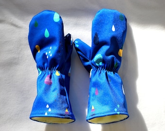 Kleinkind- und Kinderfäustlinge, wasserdichte Handschuhe, PUL-Handschuhe, handgefertigte Handschuhe, exklusiver Stoff