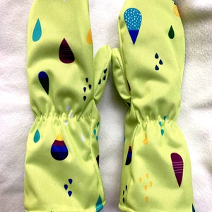 Toddler and Kid Mittens, Waterproof Mittens, High Cuff/long-sleeved ...