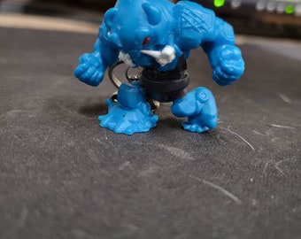 Monster Blue Figurine Keychain