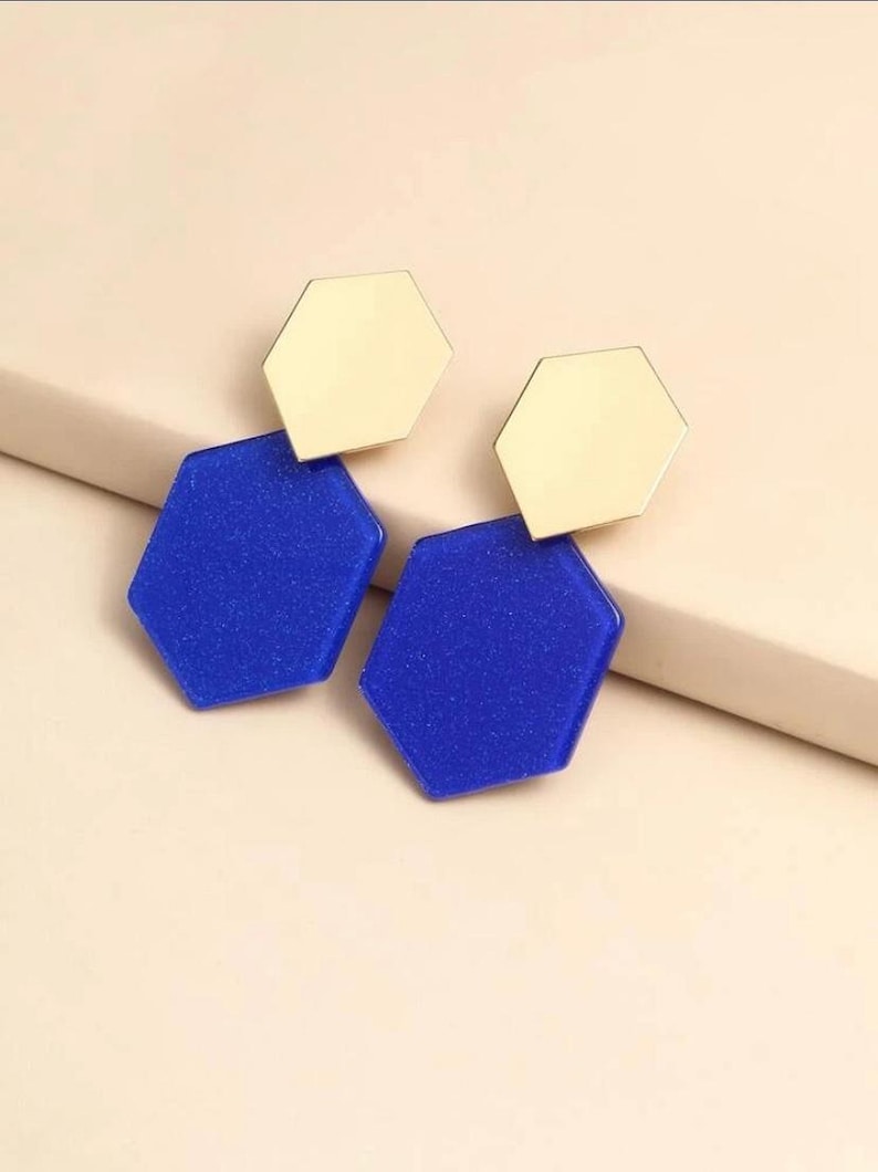 Royal Blue Earrings image 1