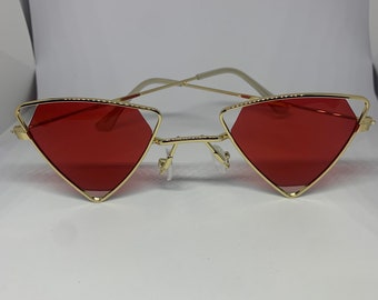 Vintage Red triangle sunglasses