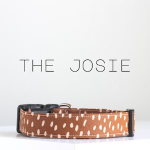 Modern Boho Dog Collar, Cute Handmade Dog Collar &quot;The Josie&quot;