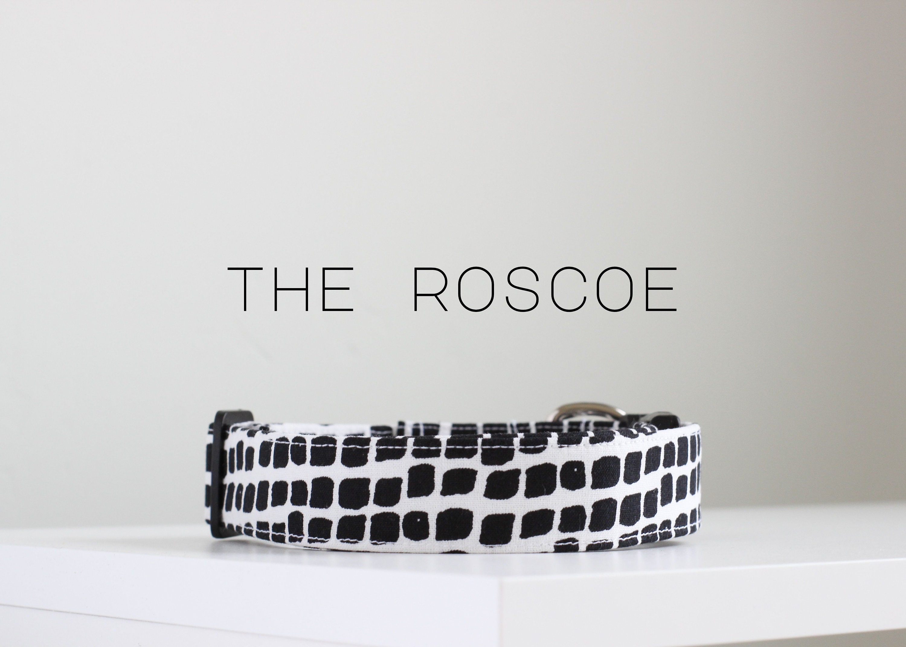Modern Geometric Dog Collar Minimalist Handmade Dog Collar Etsy