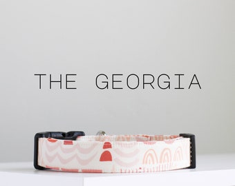 Moderne geometrische patroon halsband, schattige handgemaakte halsband "The Georgia"