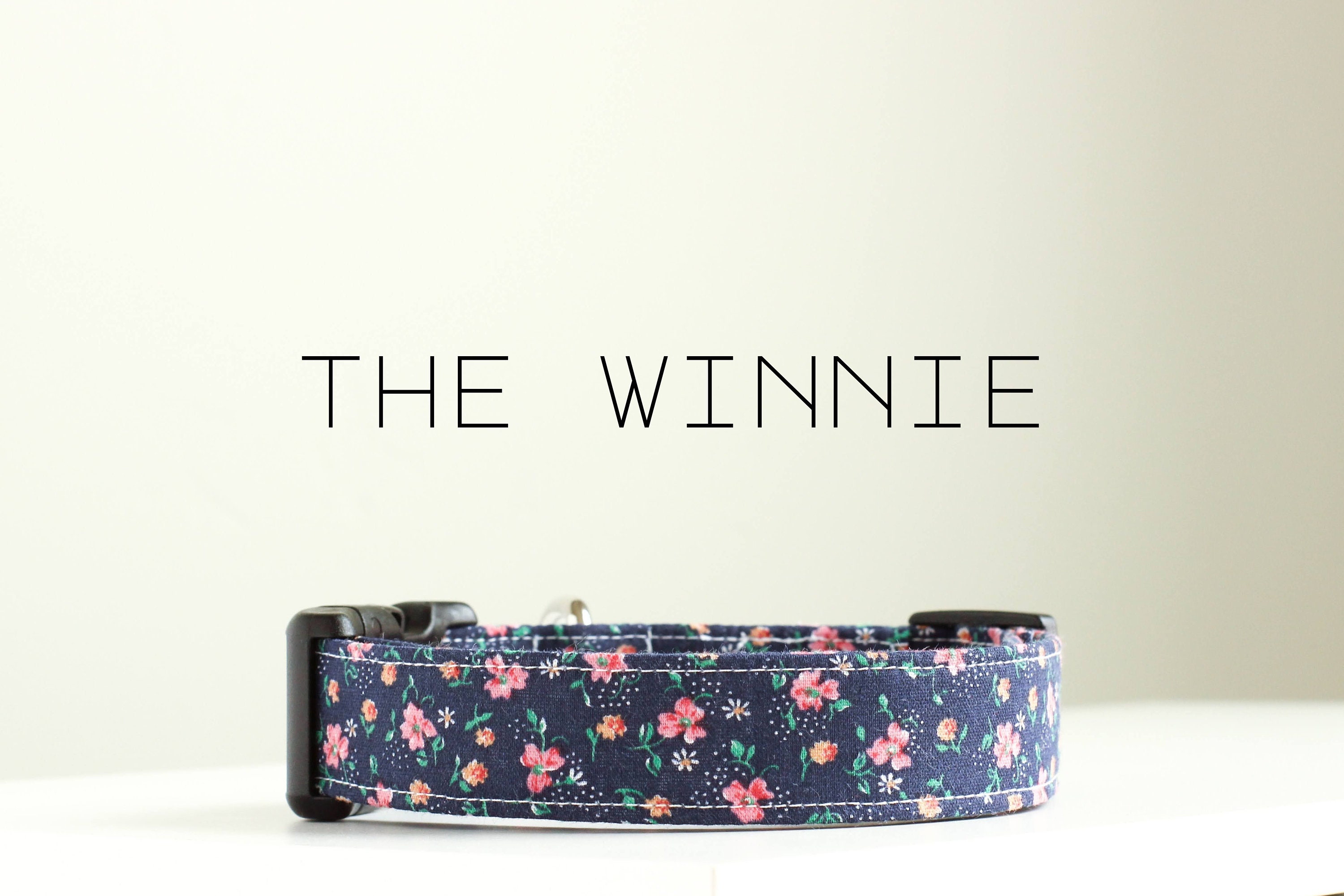 Florentina Hundehalsband Mit Blumenmuster - Größe XS, Verstellbar, Neopren Gepolstert