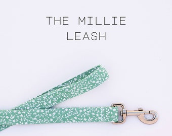 Fun Floral Pattern Dog Leash, Cute Handmade Dog Leash "The Millie"