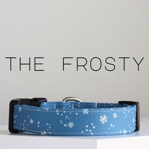 Winter Hundehalsband Schneeflocke, Festliches Hundehalsband &quot;The Frosty&quot;