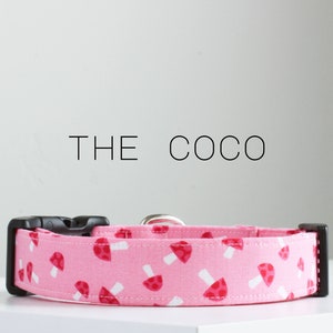 Whimsical Mushroom Dog Collar, Cute Handmade Dog Collar "The Coco"
