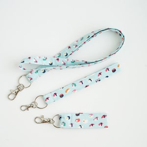 Japanese Sushi Pattern Keychain, Cute Kawaii Lanyard &quot;The Maki&quot;