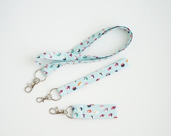 Japanese Sushi Pattern Keychain, Cute Kawaii Lanyard &quot;The Maki&quot;