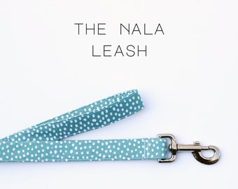 Cute Spotted Dog Leash, Vintage Style Printed Dog Leash "The Nala"